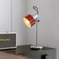Contemporary Retro Iron Aluminum Round 1-Light Table Lamp For Living Room