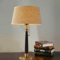 Contemporary Luxury Iron Fabric Round 1-Light Table Lamp For Bedroom