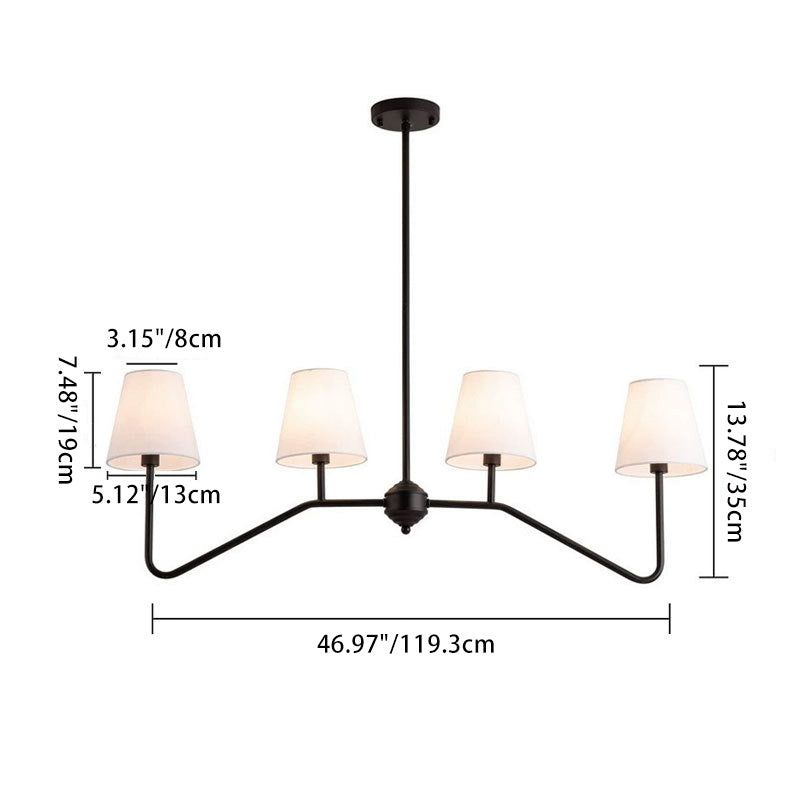 Vintage Branch Fabric Chandelier