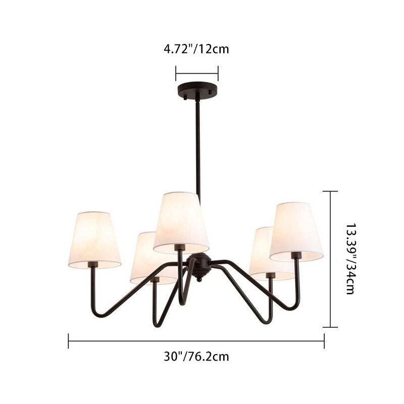 Vintage Branch Fabric Chandelier
