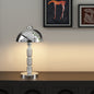 Modern Luxury Half Round Column Iron 1-Light Table Lamp For Living Room