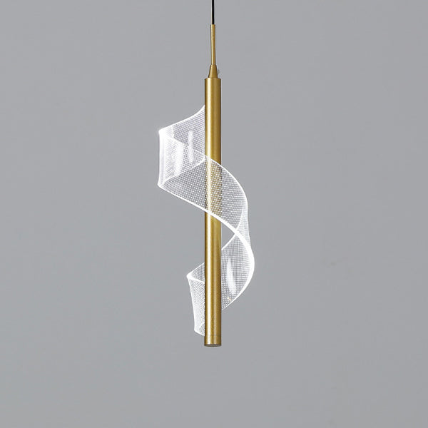 Scandinavian Curved LED Pendant Light