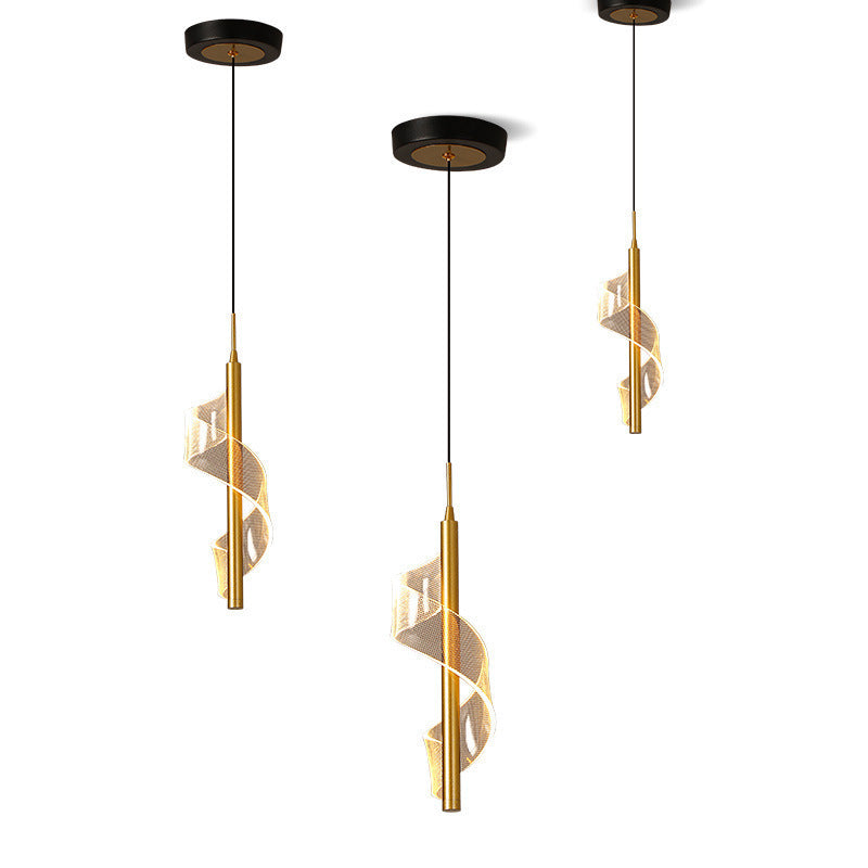 Scandinavian Curved LED Pendant Light