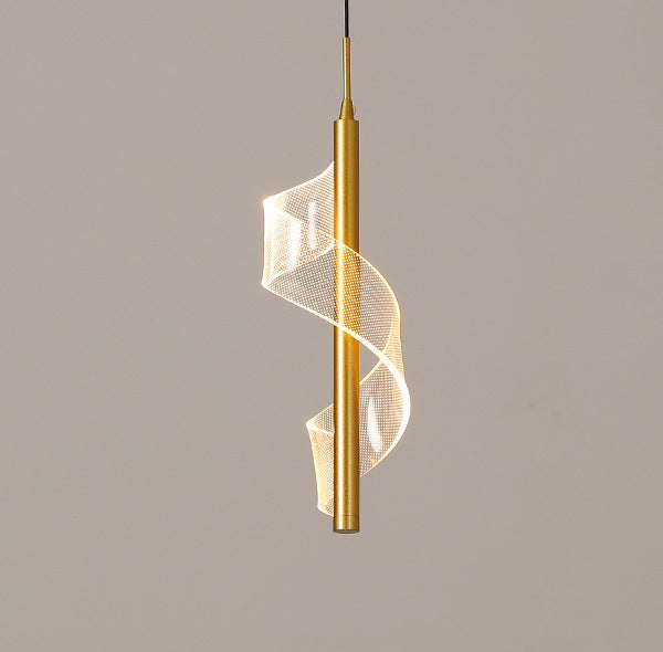 Scandinavian Curved LED Pendant Light