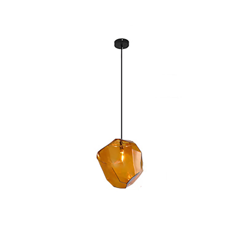 Vintage Stone Glass Pendant Light