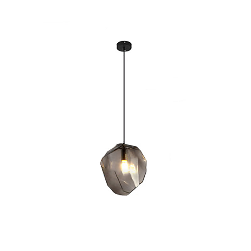 Vintage Stone Glass Pendant Light