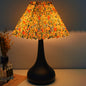 Contemporary Scandinavian Round Cone Fabric Metal 1-Light Table Lamp For Bedroom
