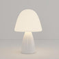 Modern Minimalist Round Cylinder Mushroom Round Ball PE Ceramic LED Table Lamp For Bedroom