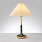 Contemporary Scandinavian Semi-circular Cylinder Chain Fabric Metal 1-Light Table Lamp For Living Room
