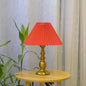 Traditional Vintage Umbrella Round Gourd Fabric Metal 1-Light Table Lamp For Living Room