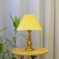 Traditional Vintage Umbrella Round Gourd Fabric Metal 1-Light Table Lamp For Living Room