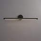 Modern Minimalist Copper Acrylic Strip LED Wall Sconce Lamp Vanity Light For Bathroom