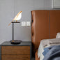 Contemporary Creative Zinc Alloy Acrylic Bird Adjustable LED Table Lamp For Bedside