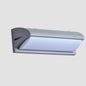 Modern Minimalist Waterproof Aluminum PMMA Rectangular LED Wall Sconce Lamp For Outdoor Patio