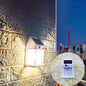 Modern Simplicity Solar Waterproof PC ABS Bulb Rectangular LED Wall Sconce Lamp For Outdoor Patio