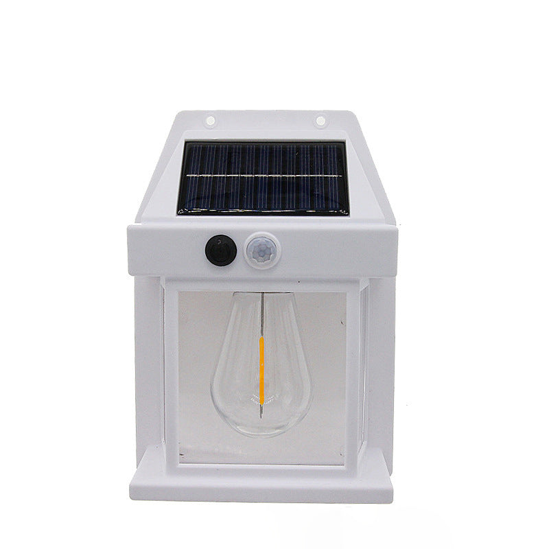 Modern Simplicity Solar Waterproof PC ABS Bulb Rectangular LED Wall Sconce Lamp For Outdoor Patio