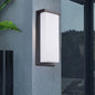 Modern Minimalist Waterproof Aluminum PC Rectangular LED Wall Sconce Lamp For Outdoor Patio