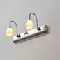 Modern Simplicity Stainless Steel Iron Aluminum Acrylic Gooseneck Hose Flexible Tube LED Wall Sconce Lamp Vanity Light For Bathroom
