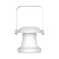 Contemporary Creative Rechargeable Foldable Silica ABS PC Round Mirror LED Table Lamp Night Light For Bedroom