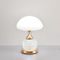 Contemporary Luxury USB Iron PC Dome Mushroom LED Table Lamp For Bedside
