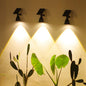 Modern Simplicity Solar Waterproof Horn Spotlight ABS PC LED Wall Sconce Lamp For Outdoor Patio