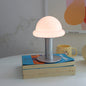 Modern Simplicity Rechargeable Iron Glass Hat Mushroom LED Table Lamp Night Light For Bedroom