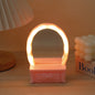 Contemporary Creative Battery Plastic Mirror Flower LED Table Lamp Night Light For Bedroom