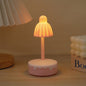 Contemporary Creative Battery Plastic Mirror Flower LED Table Lamp Night Light For Bedroom