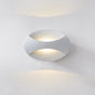 Modern Simplicity Waterproof Aluminum Elliptical Striped LED Wall Sconce Lamp For Outdoor Patio