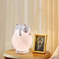 Contemporary Creative Rechargeable Iron Resin PLA Ball Moon Planet Bear Panda Rabbit LED Table Lamp Night Light For Bedside