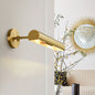 Modern Mid-century Copper Strip Adjustable 2-Light Wall Sconce Lamp For Bathroom