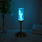 Contemporary Creative USB Rechargeable Eternal Flower Daisy Dandelion Cylinder Iron Acrylic LED Table Lamp Night Light For Bedside
