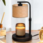 Modern Simplicity Cylinder Liftable Iron Fabric 1-Light Melting Wax Table Lamp For Bedroom