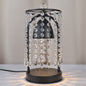 Modern Luxury Iron Crystal Curtain Conic 1-Light Melting Wax Table Lamp For Bedroom