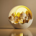 Traditional European USB Plaster Round Fairytale Castle Wedding LED Aromatherapy Table Lamp Night Light For Bedside