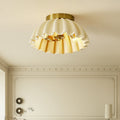 French Ruffle 2-Light Semi-Flush Ceiling Light