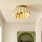 French Ruffle 2-Light Semi-Flush Ceiling Light