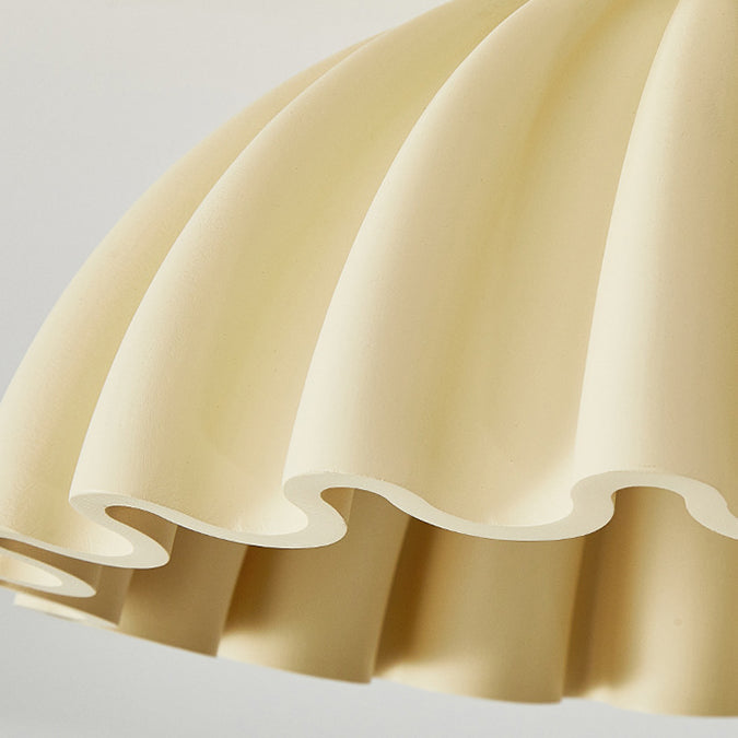 French Ruffle 2-Light Semi-Flush Ceiling Light