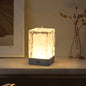 Modern Simplicity Rechargeable ASB Resin Cylinder Glacial Texture LED Table Lamp Night Light For Bedside