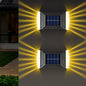 Modern Simplicity Solar Waterproof ABS Rectangular Cookie LED Wall Sconce Lamp For Outdoor Patio