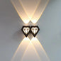 Contemporary Creative Waterproof Aluminum Acrylic Diamond LED Wall Sconce Lamp For Outdoor Patio