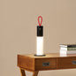 Modern Minimalist Portable Carrying Cord Cylinder Aluminum Acrylic LED Table Lamp For Bedroom