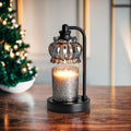 Traditional Vintage Pod Disc Iron Glass 1-Light Melting Wax Table Lamp For Bedroom