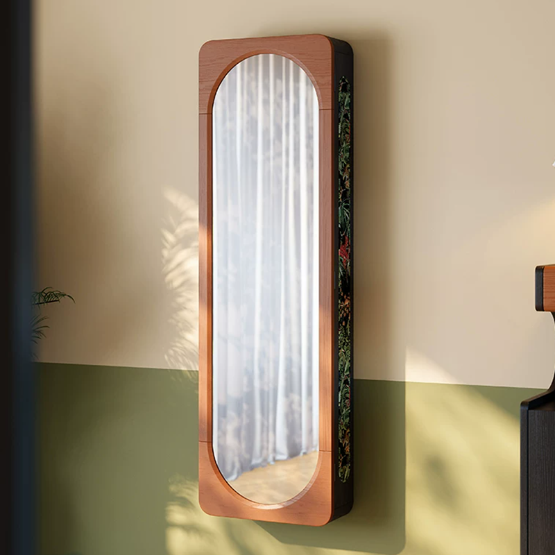 French Full-Length Mirror Cabinet, Hidden Storage