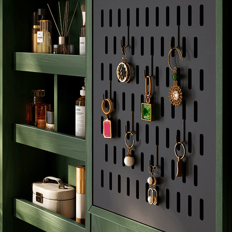 French Full-Length Mirror Cabinet, Hidden Storage