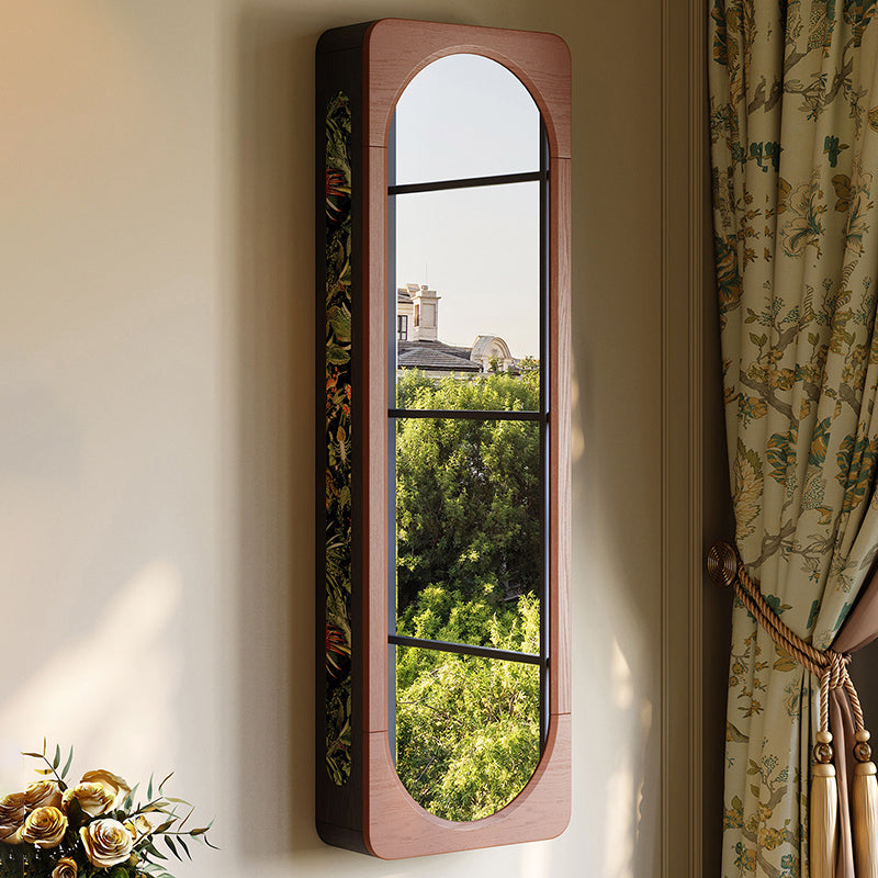 French Full-Length Mirror Cabinet, Hidden Storage