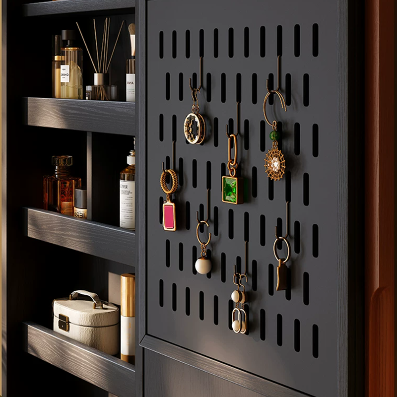 French Full-Length Mirror Cabinet, Hidden Storage