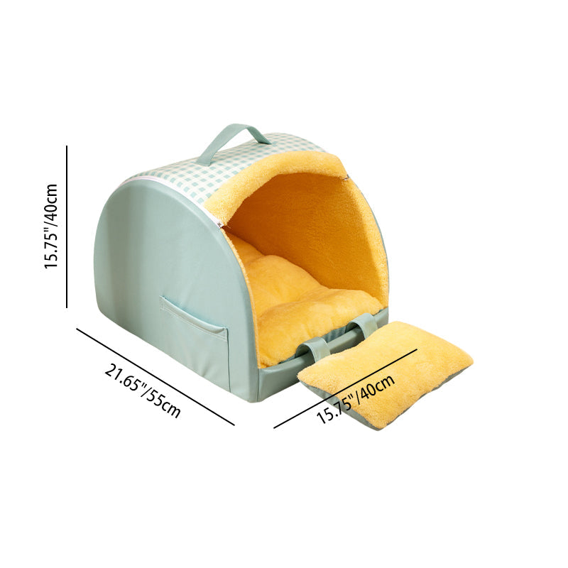 Crystal Velvet Arch Cat Bed