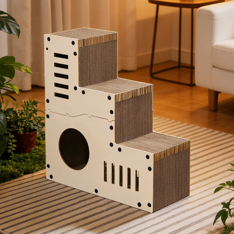 Stair Design Cat Bed & Scratching Board