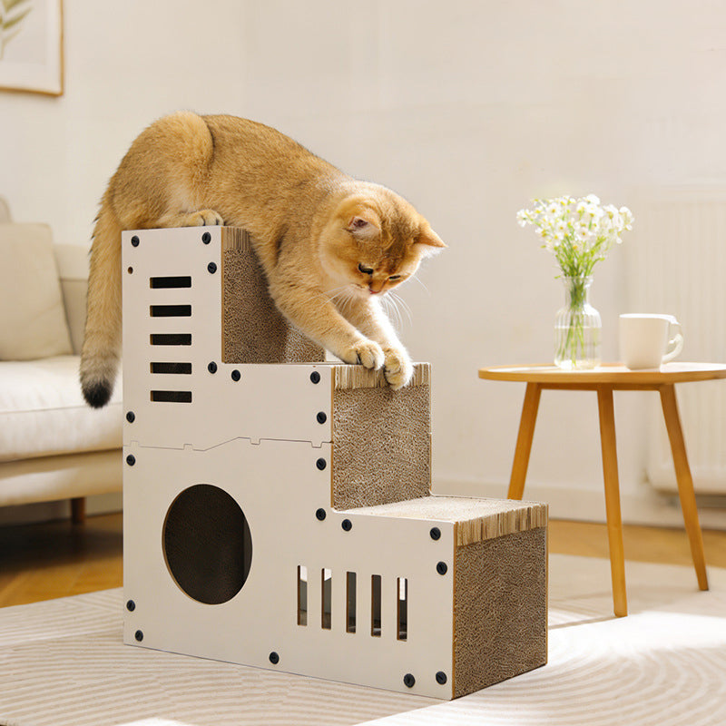 Stair Design Cat Bed & Scratching Board